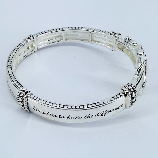 Stretchable Cross Abalone Butterfly Bracelet 