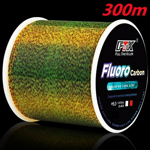 Ftk 300/500m Invisible Fishing Line Speckle Fluorocarbon Coating Line