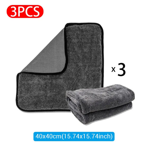 1200GSM/600GSM Microfiber Car Cleaning Towel Double-Sided Super