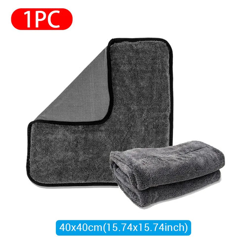1200GSM/600GSM Microfiber Car Cleaning Towel Double-Sided Super